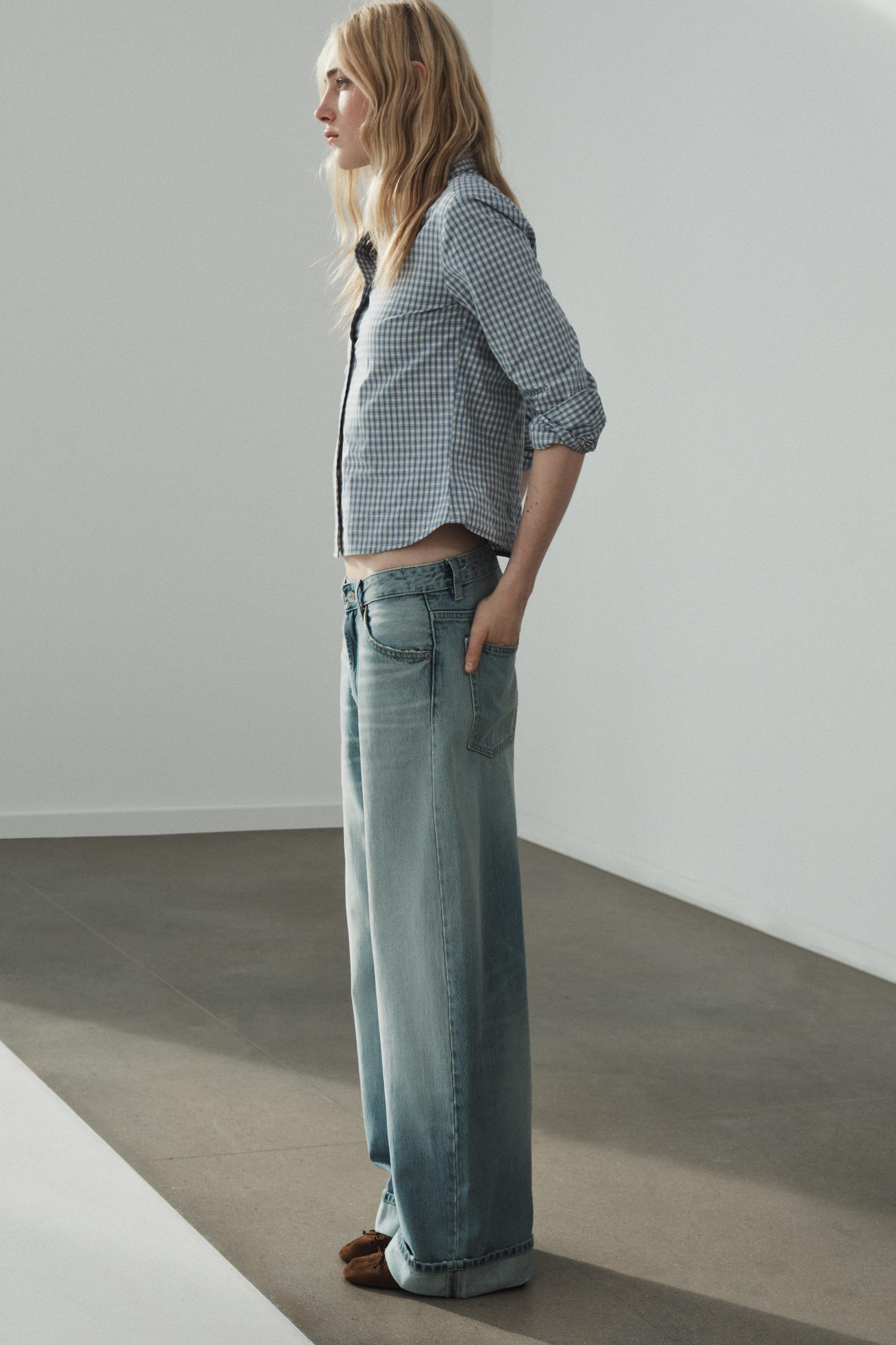 JEAN TRF BAGGY FOLDED TAILLE MI-HAUTE